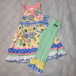 Matilda Jane Tunic Dress/Leggings Sz 6